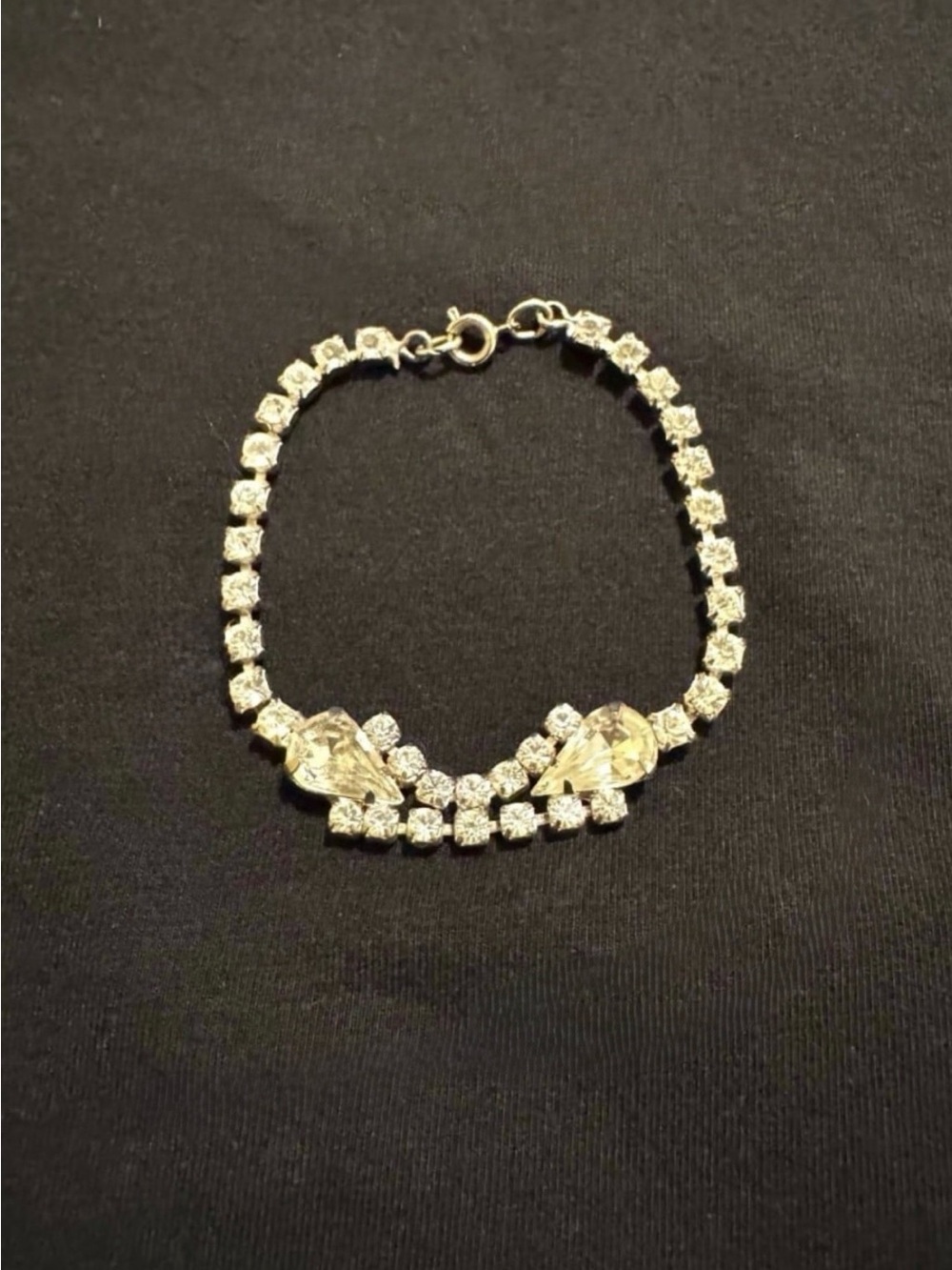 Vintage 1980’s Rhinestone Bracelet Claire’s 7 Inches